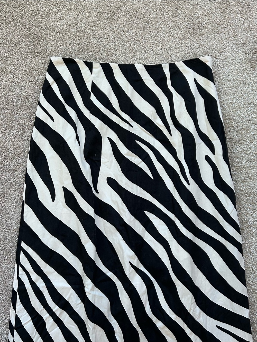Anthropologie Forever That Girl Zebra Print Ruffle Hem Maxi Skirt NWT Size Small - Picture 7 of 13